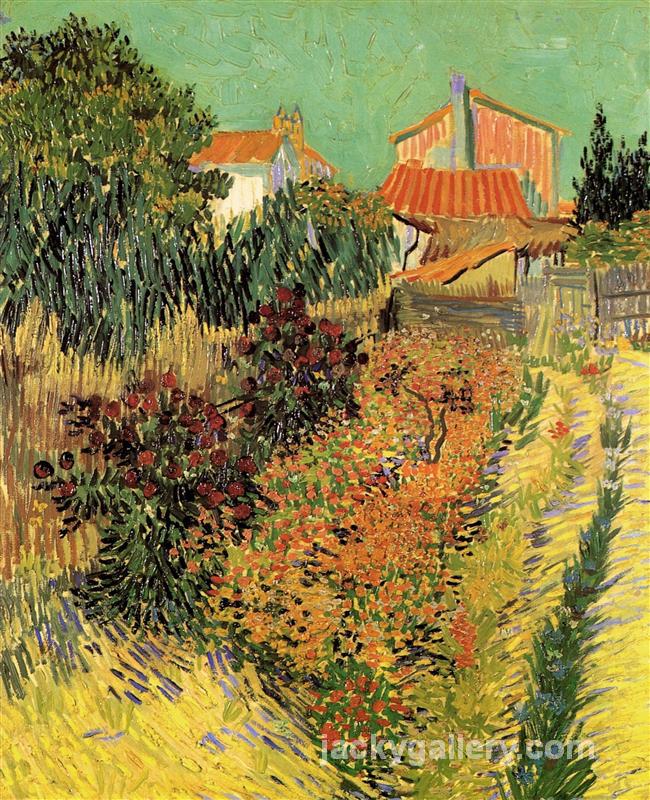 Garden Behind a House, Van Gogh painting